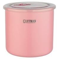 Керамическая банка с крышкой Guffman большая, розового цвета Розовый - фото