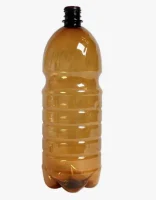 Комплект бутылка 2л корич.1/10 П пласт.с крышкой Коричневый - фото