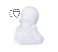 Борода карнавальная "Дедушка Мороз", S2077 Белый - фото