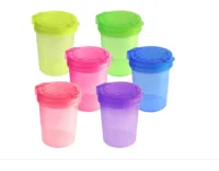 Стакан-непроливайка Гамма, неоновые цвета, ассорти, арт. 346427 Микс - фото