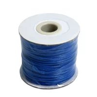 Шнур вощеный d=1.5mm L=50m цвет синий 7405631 Синий - фото
