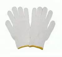Перчатки х/б белые Р СТАНДАРТ 1/10 (20) (арт120, арт24000)  - фото