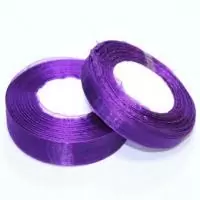 Лента тканная органза Фиолетовый 12мм*50Y, арт. F014-45/1035 Фиолетовый - фото