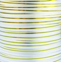 Лента цв. c з/п 0,5см*1,5м LN581W белая  - фото