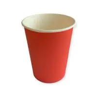 Стакан бумажный 350мл для горячего Красный d90 50шт, арт. HB90-430 (5884) Красный - фото
