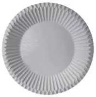 Тарелка бумажная d 24см кругл. 1/100, арт. 24320 Белый - фото