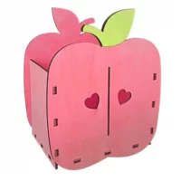 Ящик для цветов и подарков "Яблоко"  (Розовый) Розовый - фото