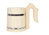 Кружка бондарная 1л арт. 12-402 Бежевый - фото