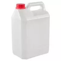 Канистра 3,2 дм3 Белый, Г3/5,с МП,крышка К 3/5 красная/натур.  - фото