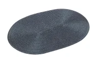 Салфетка сервировочная плетеная PPW-05, 30*45 см (овал) глубокий синий 312369 Синий - фото