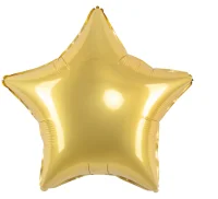 Шар фольгированный Flexmetal (2) (18''/46 см) Звезда, Лимонный, Сатин,  Воздушные шары Желтый - фото