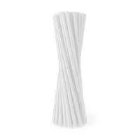 Соломка для коктейлей 5*210 мм 1/1000 белая Белый - фото
