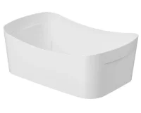 Корзинка универсальная "Poplar" 4,5л, 290х190х105мм (светло-серый) 221312921/03  - фото