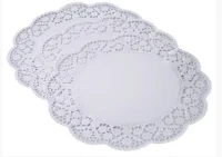 Салф. кружевная Д42 1/10  бумажная ажурная Белый - фото