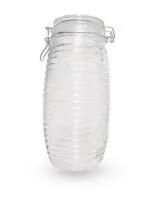 Стеклянная банка с бугельной крышкой 1600мл (12) арт. 5015 Прозрачный - фото