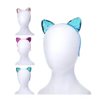 Ободок карнавальный "Кошечка", микс, S2092 Микс - фото