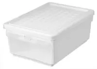 Ящик унив “Tule” 15л, 375*266*156 с откид стенкой (светло-беж), арт. 221305225/01 Бежевый - фото