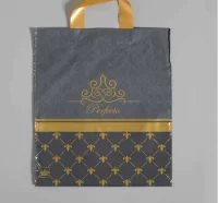 Сумка-пакет 35*31 с петлевой ручкой 90мк Перфекто Грэй  - фото