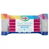 Пластилин Гамма "Классический", розовый, 50г 274074 Розовый - фото