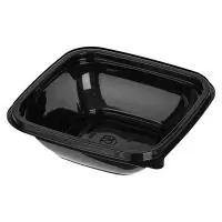 Контейнер 1212 черный 375 мл.Р 1/50 126*126*51мм ПЭТ Черный - фото