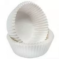 Формочки  д/выпечки  белые бумажные  Д50мм H25мм арт7 1/1000 Белый - фото