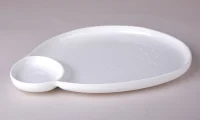 Блюдо сервировочное 25.8х21х2см, 8100 Белый - фото