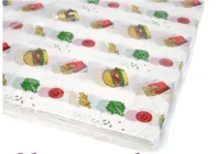 Бумага оберточная 305*305 "Гамбургер" парафин 1/500 (6) 108-023  - фото