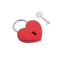 Замок сувенирный TUNDRA "Сердце", красный    4668272 Красный - фото