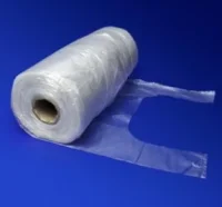 Майка-пакет 24+14*45 в рулоне 9мк 1/400 прозрачная  - фото