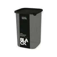 Банка для сыпучих продуктов Sugar&Spice Black квадратная 1,2л, с гибкой крышкой, SE168510621 (9) Черный - фото