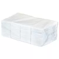 Салфетки бумажные 33*33см, 1-сл, белые, 300л, 1/8 слож Белый - фото