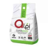 ГрассСредство моющее синтетическое "Alpi Expert" д/белого белья 2,5кг, арт. 125399  - фото