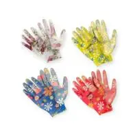 Перчатки полиэстер, нитрил.покрытие "Для садовых работ", 8 (М), PSV053P, 1/12 (120) Разноцветный - фото