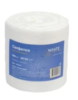 Салфетка 20*20 рулон White line белый №100, арт. 10270 Белый - фото