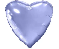 Шар фольга(2) (19''/48 см) Сердце, Пастельный фиолетовый, 1 шт.  - фото