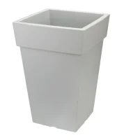 Кашпо ТУБУС 240х240мм 7,5л Смоки, арт. М 3178 Серый - фото