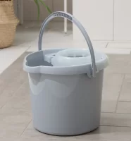 Ведро "Etna" прямоугольное 12л с отжимом МОП (серый), арт. 221233635/03 Серый - фото