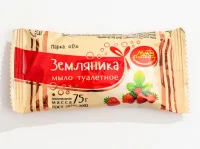 Мыло туалетное Земляника 75гр в упаковке  - фото