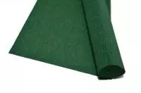 Бумага гофрированная простая 50см*2,5м темно-зеленая/темно-бирюзовая, арт. CR180/560 Зеленый - фото