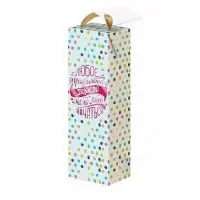 Бумажный пакет Начало прик для сувен прод, ламин, шир осн 12,5см, плот 180г/м2/12,5х34,5х8,3см 79667  - фото