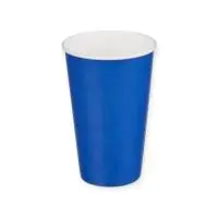Стакан бум. 350мл д/горяч. Синий 1/50 (20)  Синий - фото