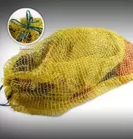 Мешок сетчатый 21*31 желтый с ручкой 1/100 Желтый - фото