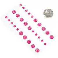 Стразы клеевые Magic 4 Hobby арт.MG.GEM.104-3 уп.30 шт Розовый - фото