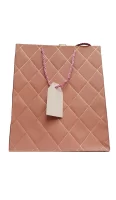 Пакет подарочный бумажный с ручками 26*32*12, арт. L302 Люкс  - фото