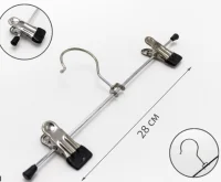 Вешалка-зажим метал. д/одежды, 300 мм, хром, арт. 8882  - фото