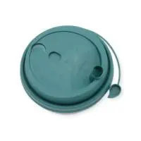 Крышка д/стакана бум. PP D-80мм Темно-зеленая 1/50  (20), арт.3002М/Т-З Зеленый - фото