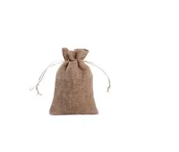 Мешки джутовые 15*20 см, натуральный, дизайн № 5 Светло-пудровый - фото