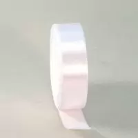 Лента тканная атласная 25мм*25Y Белая, арт. 0925-1/01, F014-25/01  - фото