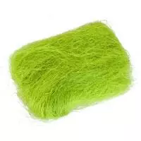 Наполнитель для коробок сизаль, Зеленое яблоко 100гр в упаковке, арт. А002 Салатовый - фото