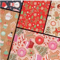 Коробка Сладкий Новый Год, с блестками, 24,5*17,5*7 см Разноцветный - фото